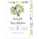 Yellow and Blue Bouquet Invitations Image 4 of 5